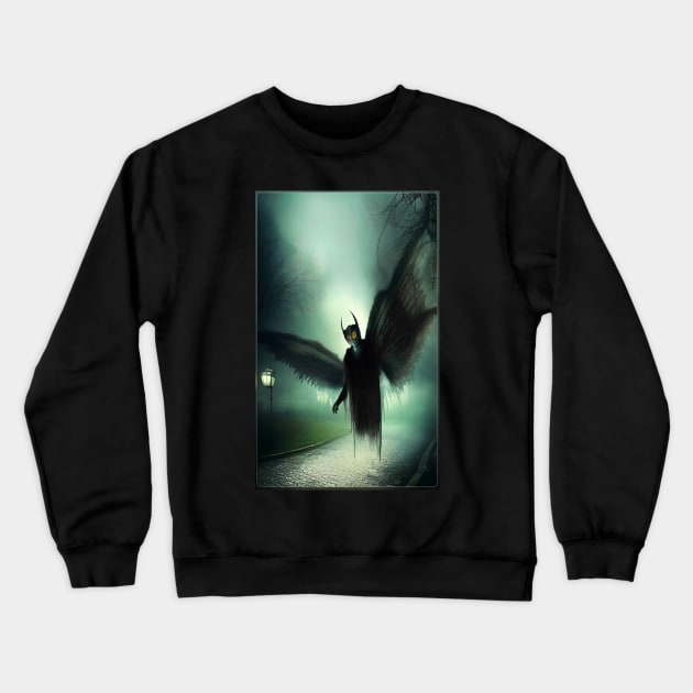 Spectral Mothman Crewneck Sweatshirt by The Curious Cabinet